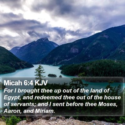 Micah 6:4 KJV Bible Verse Image