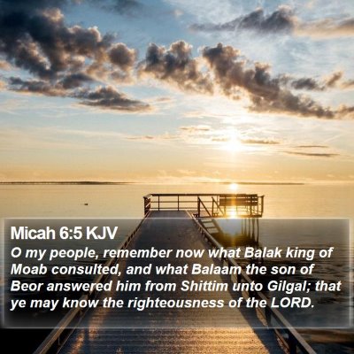 Micah 6:5 KJV Bible Verse Image
