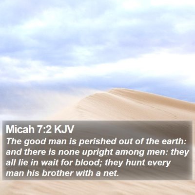 Micah 7:2 KJV Bible Verse Image