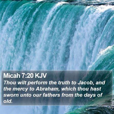 Micah 7:20 KJV Bible Verse Image