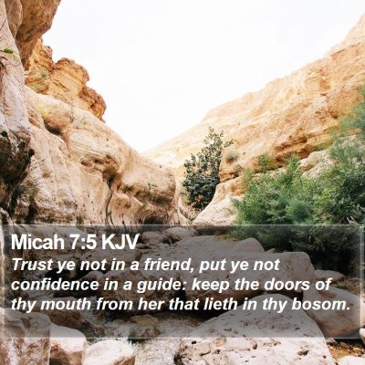 Micah 7:5 KJV Bible Verse Image