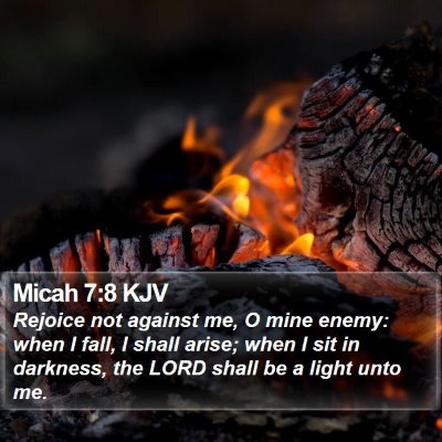 Micah 7:8 KJV Bible Verse Image