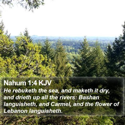 Nahum 1:4 KJV Bible Verse Image