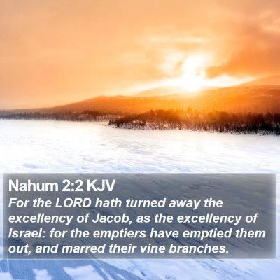 Nahum 2:2 KJV Bible Verse Image