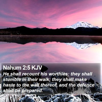 Nahum 2:5 KJV Bible Verse Image