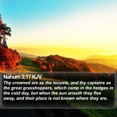 Nahum 3:17 KJV Bible Verse Image