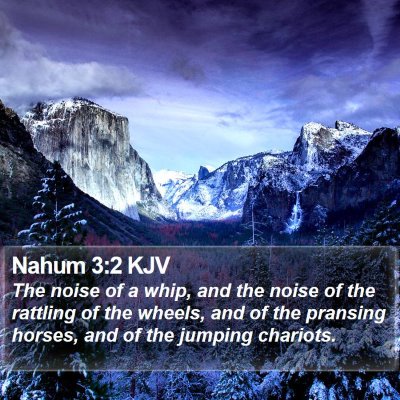 Nahum 3:2 KJV Bible Verse Image