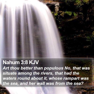 Nahum 3:8 KJV Bible Verse Image