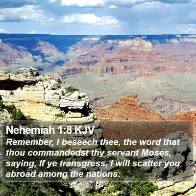 Nehemiah 1:8 KJV Bible Verse Image
