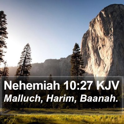 Nehemiah 10:27 KJV Bible Verse Image