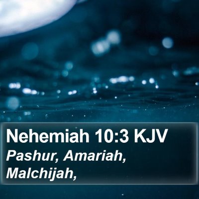 Nehemiah 10:3 KJV Bible Verse Image
