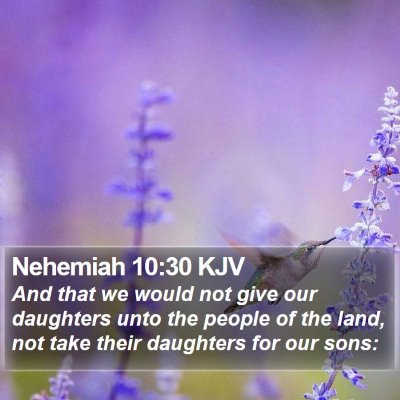 Nehemiah 10:30 KJV Bible Verse Image