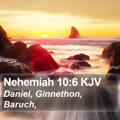 Nehemiah 10:6 KJV Bible Verse Image