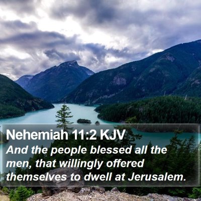 Nehemiah 11:2 KJV Bible Verse Image