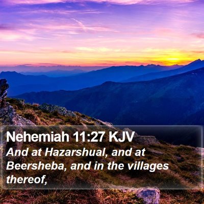 Nehemiah 11:27 KJV Bible Verse Image