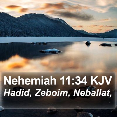 Nehemiah 11:34 KJV Bible Verse Image