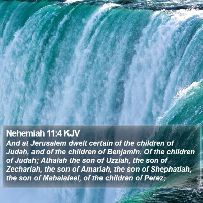 Nehemiah 11:4 KJV Bible Verse Image