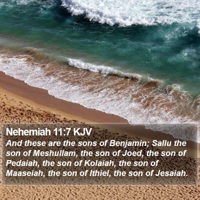 Nehemiah 11:7 KJV Bible Verse Image