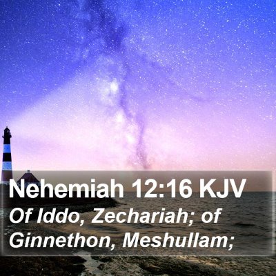 Nehemiah 12:16 KJV Bible Verse Image