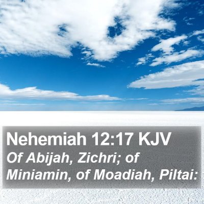 Nehemiah 12:17 KJV Bible Verse Image