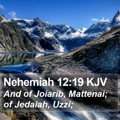 Nehemiah 12:19 KJV Bible Verse Image