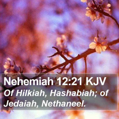 Nehemiah 12:21 KJV Bible Verse Image