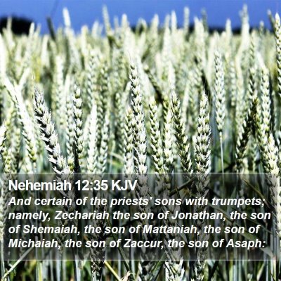 Nehemiah 12:35 KJV Bible Verse Image