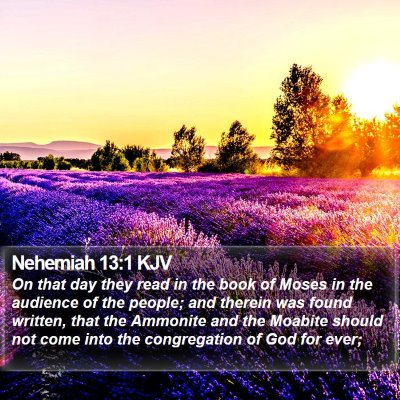 Nehemiah 13:1 KJV Bible Verse Image