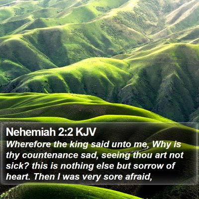 Nehemiah 2:2 KJV Bible Verse Image