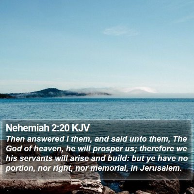 Nehemiah 2:20 KJV Bible Verse Image