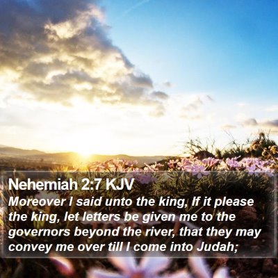 Nehemiah 2:7 KJV Bible Verse Image