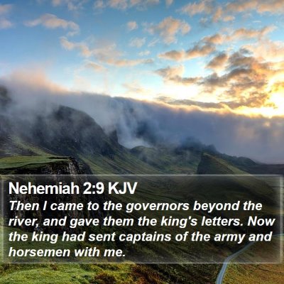 Nehemiah 2:9 KJV Bible Verse Image