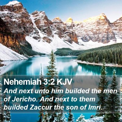 Nehemiah 3:2 KJV Bible Verse Image
