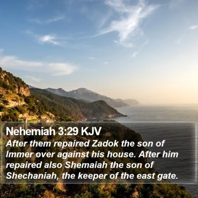 Nehemiah 3:29 KJV Bible Verse Image