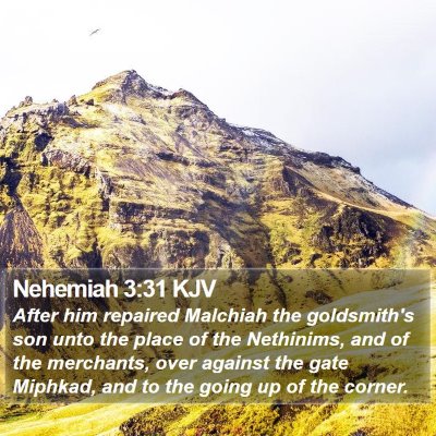 Nehemiah 3:31 KJV Bible Verse Image