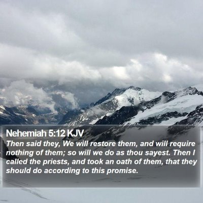 Nehemiah 5:12 KJV Bible Verse Image