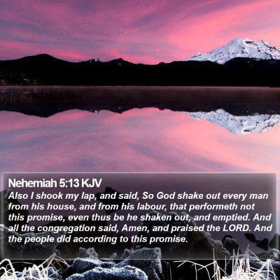 Nehemiah 5:13 KJV Bible Verse Image