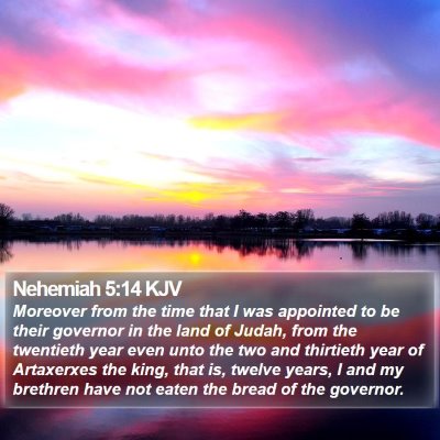 Nehemiah 5:14 KJV Bible Verse Image