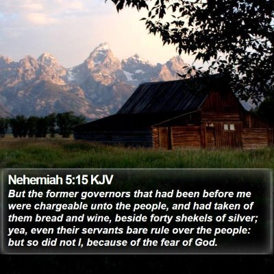 Nehemiah 5:15 KJV Bible Verse Image