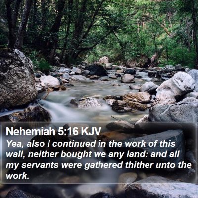 Nehemiah 5:16 KJV Bible Verse Image