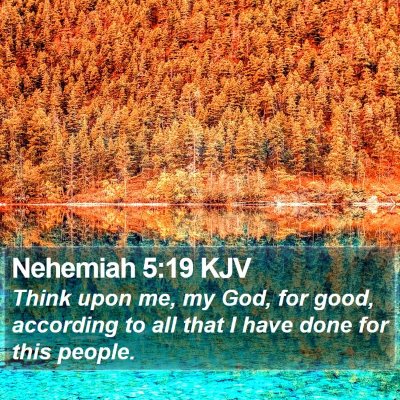 Nehemiah 5:19 KJV Bible Verse Image