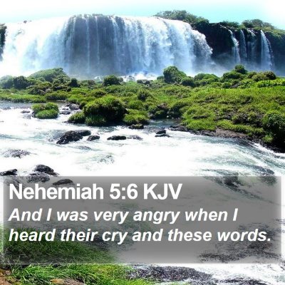 Nehemiah 5:6 KJV Bible Verse Image