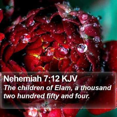 Nehemiah 7:12 KJV Bible Verse Image