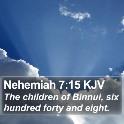 Nehemiah 7:15 KJV Bible Verse Image