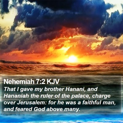 Nehemiah 7:2 KJV Bible Verse Image