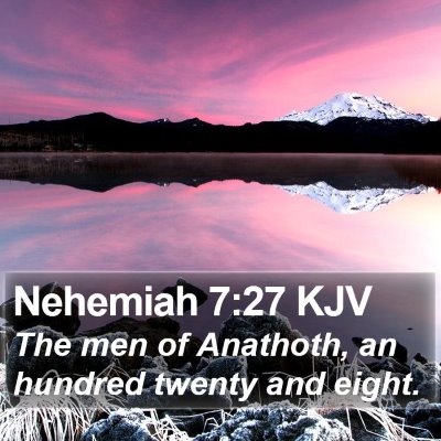 Nehemiah 7:27 KJV Bible Verse Image