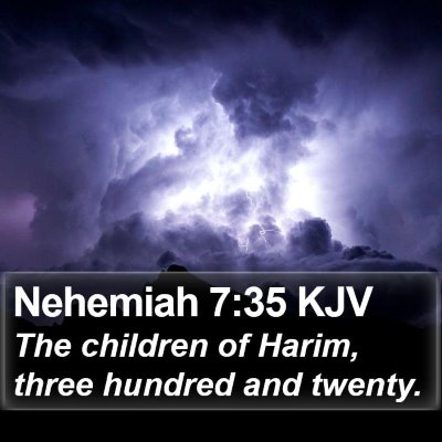 Nehemiah 7:35 KJV Bible Verse Image