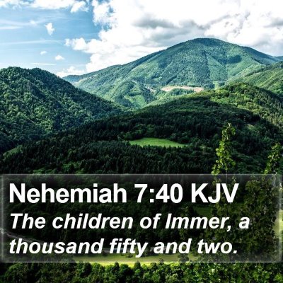 Nehemiah 7:40 KJV Bible Verse Image