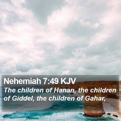 Nehemiah 7:49 KJV Bible Verse Image