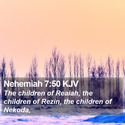 Nehemiah 7:50 KJV Bible Verse Image